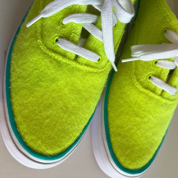 NEW Keds Terry Cloth Neon Sneakers  SZ - 7.5 / 38 - Picture 9 of 15